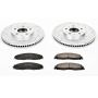 PowerStop K1419 Z23 Daily Driver Carbon-Fiber Ceramic Brake Pad and Drilled & Slotted Rotor Kit