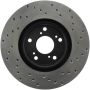 Stoptech 128.40057R 06-08 Honda Civic Si Cross Drilled Right Front Rotor