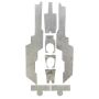 Design Engineering 902406 Heat Shield Kit, Center Console, Polaris RZR, 2-seat