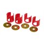 Prothane 14-102 89-94 Nissan 240SX Rear Subframe Inserts - Red