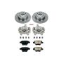 PowerStop KCOE5667 OE Stock Replacement Low-Dust Ceramic Brake Pad, Rotor and Caliper Kit