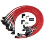 Moroso 73683 Chevrolet Small Block Ignition Wire Set - Ultra 40 - Unsleeved - Non-HEI - Over Valve - Red