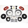 Wilwood 140-9223-DR Narrow Superlite 4R Rear P-Brk Kit 12.88in Drilled Red Ford 8.8 w/2.5in Offset-5 Lug