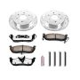 PowerStop K2445-36 Z36 Truck and SUV Carbon-Fiber Ceramic Brake Pad and Drilled & Slotted Rotor Kit