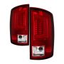 SPYDER 5084286 Light Bar LED Tail Lights - Version 3 - Red Clear