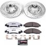 PowerStop K2066-36 Z36 Truck and SUV Carbon-Fiber Ceramic Brake Pad and Drilled & Slotted Rotor Kit