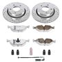 PowerStop K877-26 Z26 Street Performance Ceramic Brake Pad and Drilled & Slotted Rotor Kit