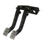 Wilwood 340-14361 Adjustable-Tandem Dual Pedal - Brake / Clutch - Fwd. Swing Mount - 7.0:1 - Black E-Coat