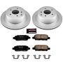 PowerStop CRK6761 Genuine Geomet Coated Rotor and Low-Dust Ceramic Brake Pad Kit