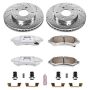 PowerStop K2553-26 Z26 Street Performance Ceramic Brake Pad and Drilled & Slotted Rotor Kit