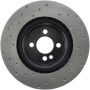 Stoptech 128.34114L Sport Cross Drilled Brake Rotor - Front Right