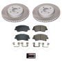 PowerStop SC8699 Semi-Coated Rotor and Low-Dust Ceramic Brake Pad Kit