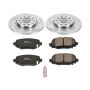 PowerStop K6543 Z23 Daily Driver Carbon-Fiber Ceramic Brake Pad and Drilled & Slotted Rotor Kit