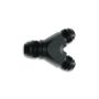 Torque Solution Adapter Fitting -8AN Flare Y to Dual -8AN Flare