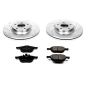 PowerStop K4575 Z23 Daily Driver Carbon-Fiber Ceramic Brake Pad and Drilled & Slotted Rotor Kit