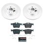 PowerStop ESK7757 Genuine Geomet Coated Rotors, ECE-R90 Brake Pads + Hardware Kit