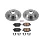 PowerStop KOE5341 OE Stock Replacement Low-Dust Ceramic Brake Pad and Rotor Kit