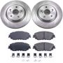 PowerStop KOE7895 OE Stock Replacement Low-Dust Ceramic Brake Pad and Rotor Kit