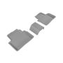 3D MAXpider 2016-2020 Honda Civic Kagu 2nd Row Floormats - Gray
