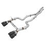 AWE Tuning 3020-43087 BMW F8X M3/M4 Track Edition Catback Exhaust - Diamond Black Tips