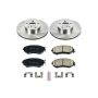PowerStop KOE6111 OE Stock Replacement Low-Dust Ceramic Brake Pad and Rotor Kit