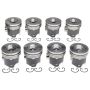 Mahle OE Ford Trk VT365 6.0L V8 363 CID Powerstroke Turbo Diesel 2003-2004 Piston Set (Set of 8)
