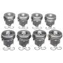 Mahle OE Ford 6.0L Diesel V8 144050WR-040 w/ PCR Piston With Rings Set (Set of 8)