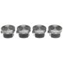 Mahle OE GMC Pass 2.2L Vin 4 1998-2002 Sunfire/GrandAm/Cavalier Hypereutectic Piston Set (Set of 4)