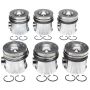 Mahle OE 2243523WR Cummins B 5.9L L6 STD w/ PCR Eng Set Piston With Rings Set (Set of 6)