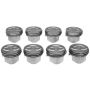 Mahle OE GM 5.7L 350 V8 DISH STD w/ PR Moly Piston With Rings Set (Set of 8)