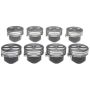 Mahle OE GM 5.7L 350 V8 Flat Top Coat .030 w/ P Aftermarket Version Piston Set (Set of 8)