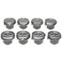 Mahle OE 2243548WR020 GM 5.7L 350 V8 Flat Top .020 w/ PR Moly Piston With Rings Set (Set of 8)