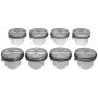 Mahle OE GM 5.7L 350 V8 Flat Top .040 w/ PR Moly Piston With Rings Set (Set of 8)