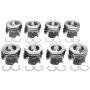 Mahle OE Ford 6.4L Diesel .25MM 2008-2010 F-250/F-350/F-450/F-550 Piston With Rings Set (Set of 8)