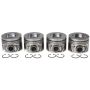 Mahle OE GM 6.6L Duramax 06-09 LMM LBZ Vin 26D Left Bank Only Piston Set (Set of 4)
