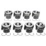 Mahle OE Ford 6.4L Diesel STD .010 /.025MM Reduced Comp w/ Rings Piston With Rings Set (Set of 8)