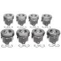 Mahle OE 2243902WR010 Ford 6.0L Diesel w/ Reduced Compression Distance by .010 Piston Set (Set of 8) w/ .01 Rings