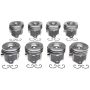 Mahle OE Ford 6.0L Diesel w/ Reduced Compression Distance by .010 Piston Set (Set of 8) w/ .03 Rings Pack of 8