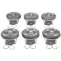 Mahle OE GM 3.6L LLT 08-15 Left and Right Pistons 0.75MM w/ Rings Piston With Rings Set (Set of 6)