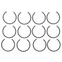 Mahle OE GM 3.0L LF1/ LFW 10-14 Right and Left Pistons 0.25MM Piston Set (Set of 6)