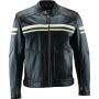 Kuryakyn 094383 Leather By River Road Hoodlum Vintage Leather Jacket Black - Medium