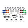 Diode Dynamics DD7752 Stage Series SXS Rock Light Installer Kit - White Diffused M8 (8-pack)