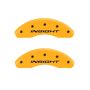 MGP Front set 2 Caliper Covers Engraved Front Insight Yellow finish black ch