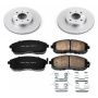 PowerStop CRK749 Genuine Geomet Coated Rotor and Low-Dust Ceramic Brake Pad Kit