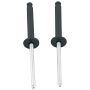 ALLSTAR PERFORMANCE ALL18099 1/8in Alum Rivet Black 100pk Flange Type