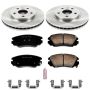 PowerStop KOE5522 OE Stock Replacement Low-Dust Ceramic Brake Pad and Rotor Kit