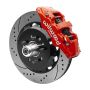 Wilwood 140-16910-DR 55-57 Chevy Bel Air Aerolite 6R Kit, 5 x 4.50in/4.75in Hub - 14.00in D&S Rotor - Red