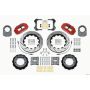 Wilwood 140-13329-DR Narrow Superlite 4R Front Hat Kit 14.00in Drill Red 66-75 Ford Bronco Dana 30/44 w/Lines