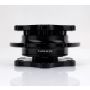 NRG Quick Release SFI SPEC 42.1 - Shiny Black Body / Shiny Black Ring