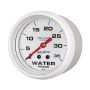 Autometer AutoGage 2-5/8in. / 35 PSI Mechanical Water Press Gauge - Marine White